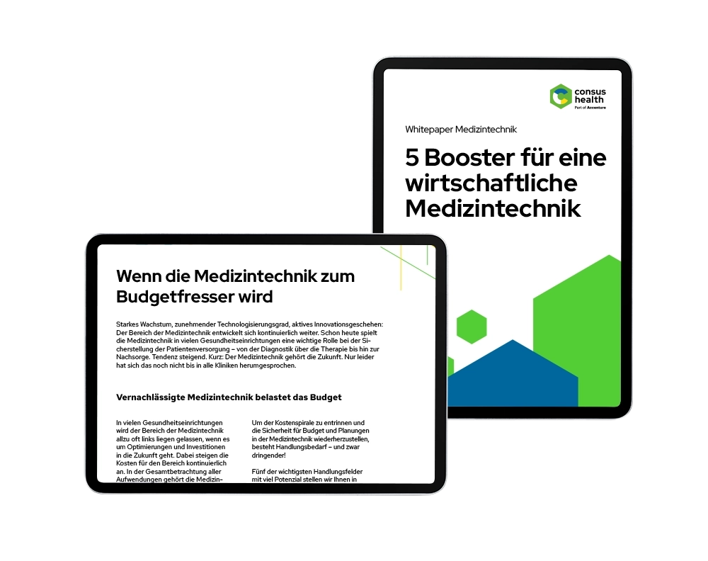 Screenshot aus dem Whitepaper Medizintechnik von consus.health